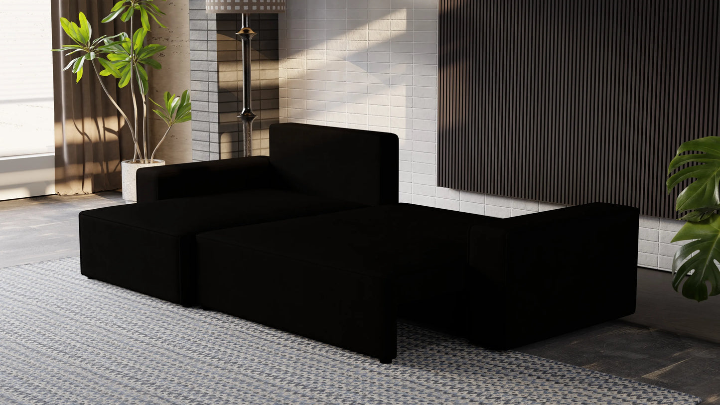 Nexo XL – narożnik XL z funkcją spania 231×130 i pojemnikiem