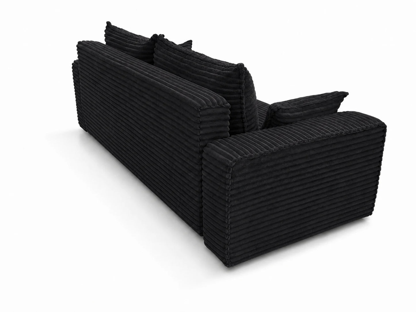 Sofa RENA 3-osobowa wolnostojąca – Sztruksowa, pojemnik, funkcja spania