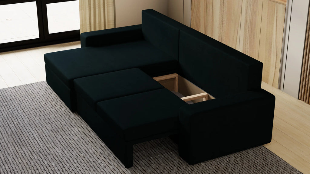 Kubo XL narożnik do salonu – rozkładany, z pojemnikiem