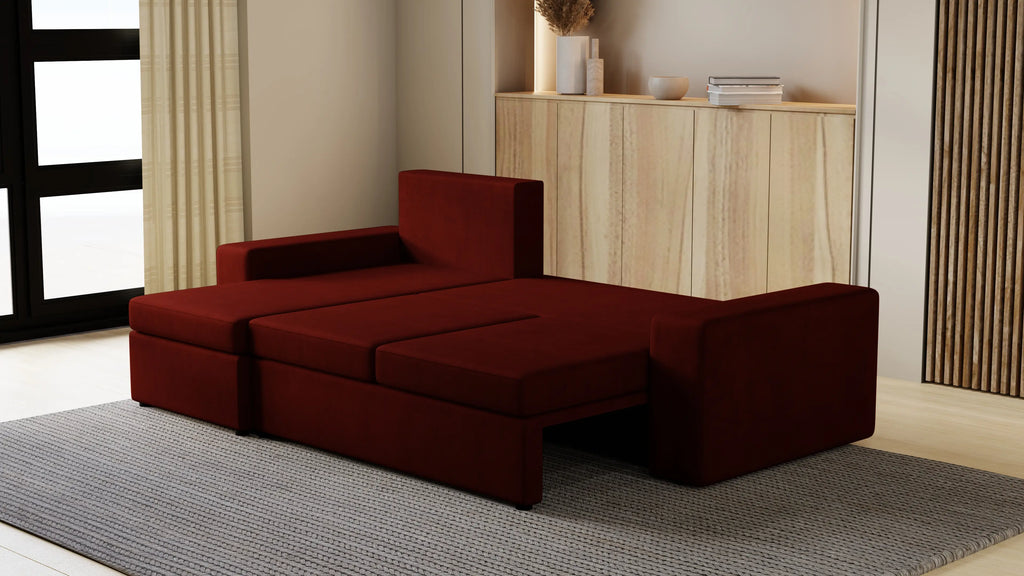 Kubo narożnik do salonu – rozkładany, z pojemnikiem