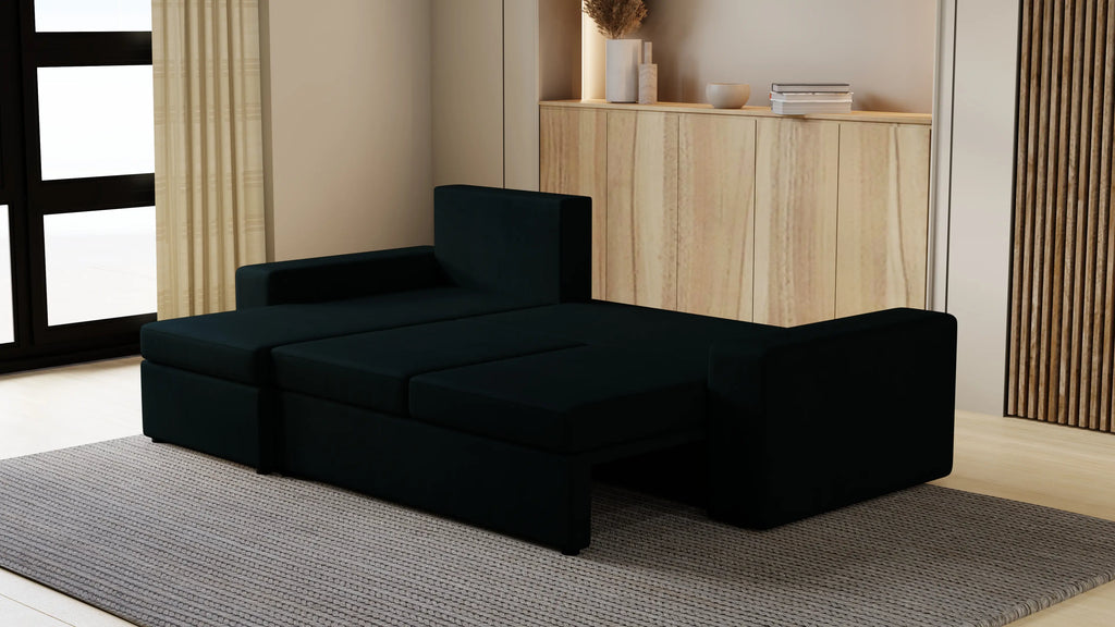 Kubo narożnik do salonu – rozkładany, z pojemnikiem