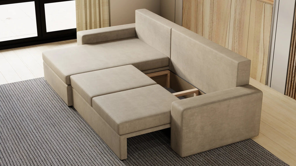 Kubo XL narożnik do salonu – rozkładany, z pojemnikiem