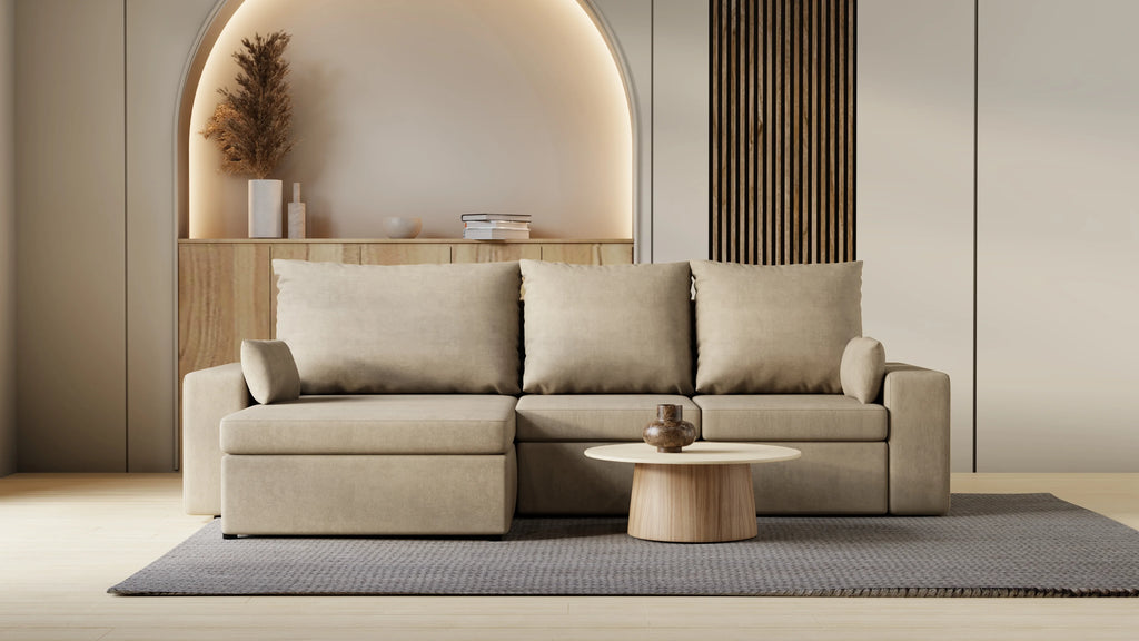 Kubo XL narożnik do salonu – rozkładany, z pojemnikiem