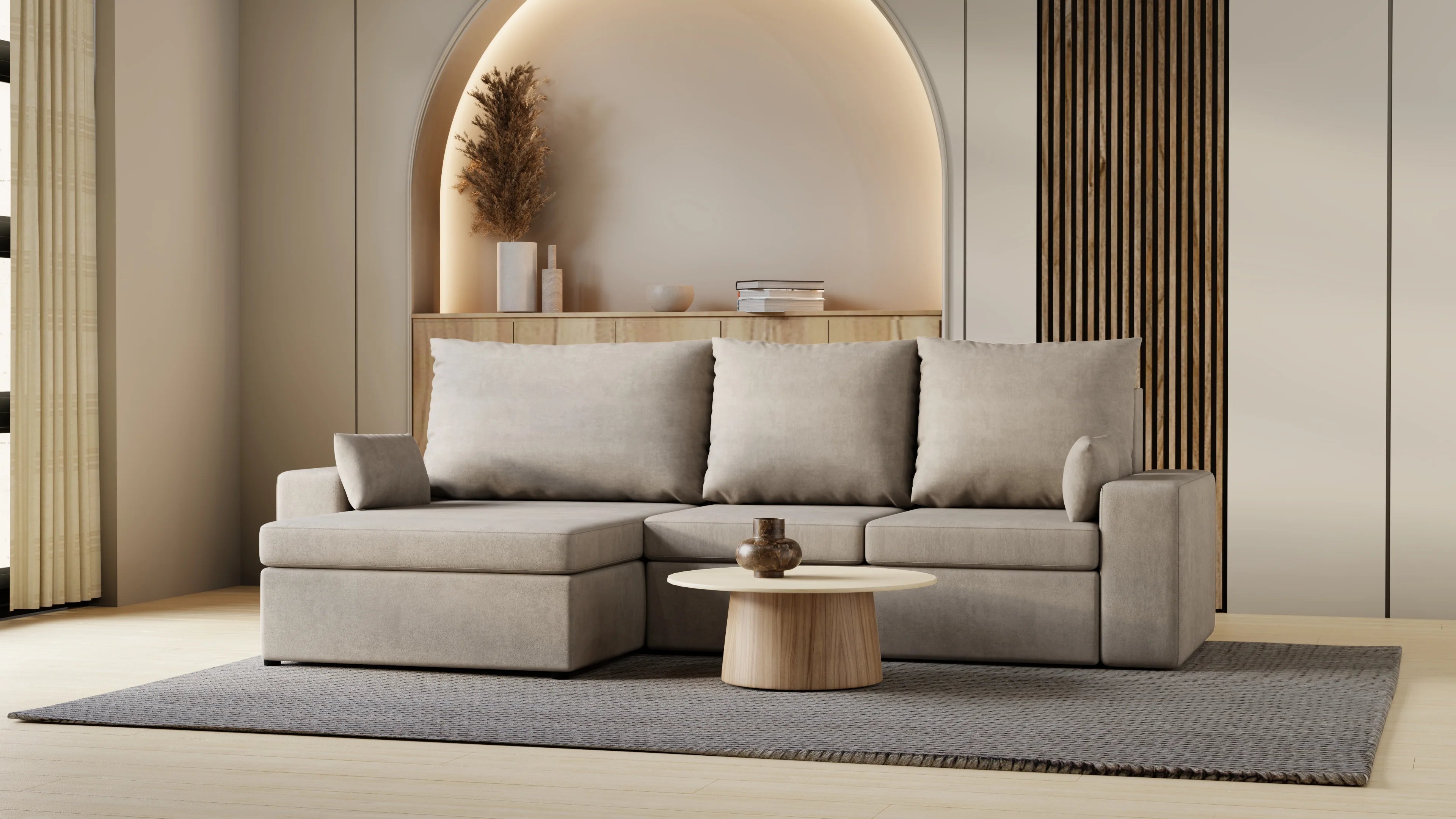 Kubo XL narożnik do salonu – rozkładany, z pojemnikiem