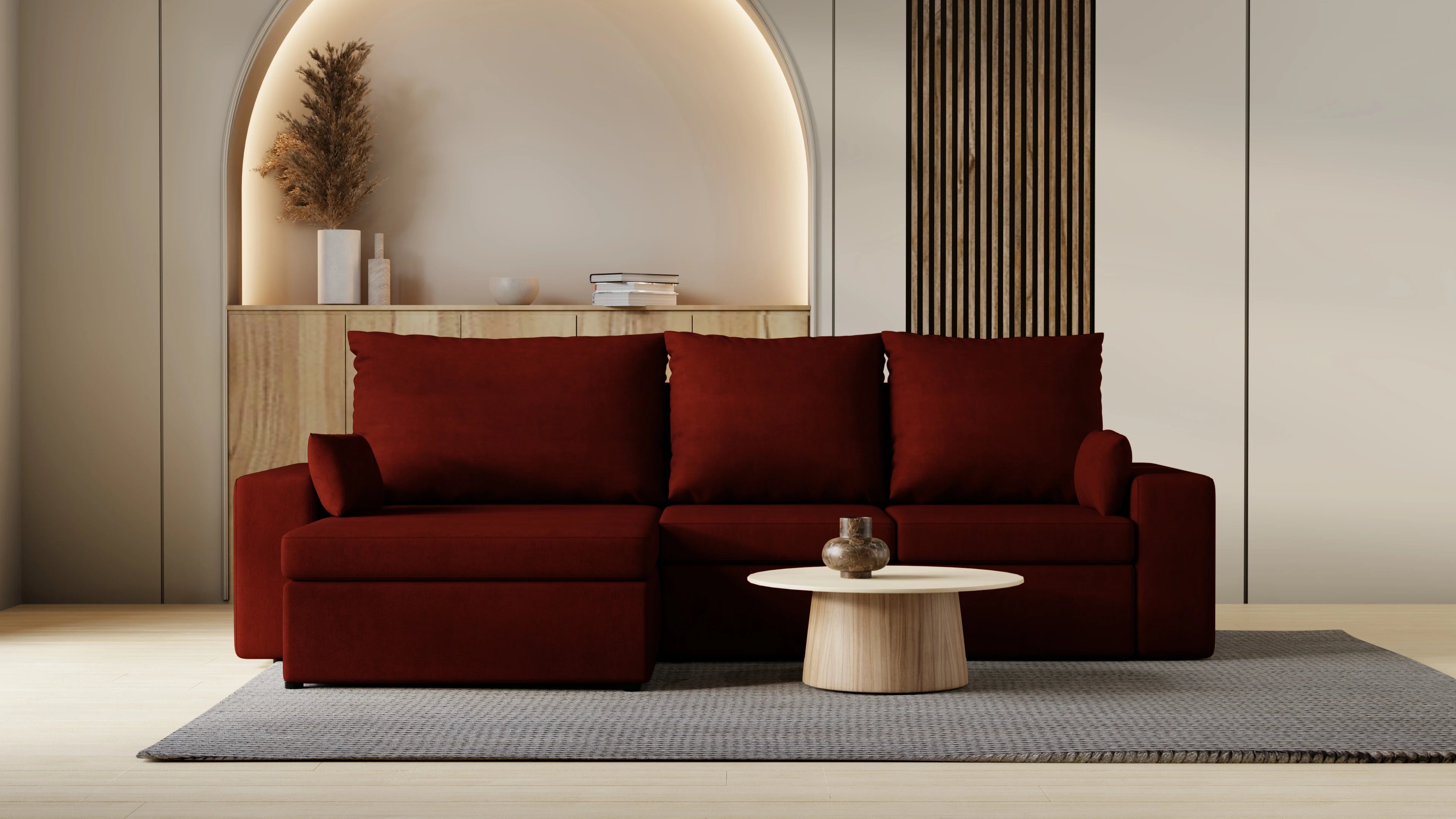 Kubo XL narożnik do salonu – rozkładany, z pojemnikiem