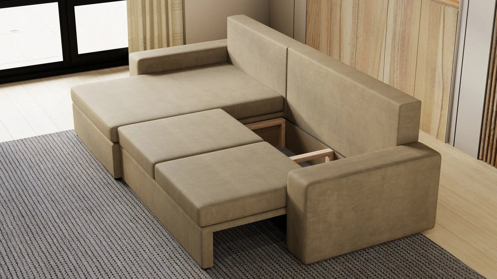 Kubo XL narożnik do salonu – rozkładany, z pojemnikiem