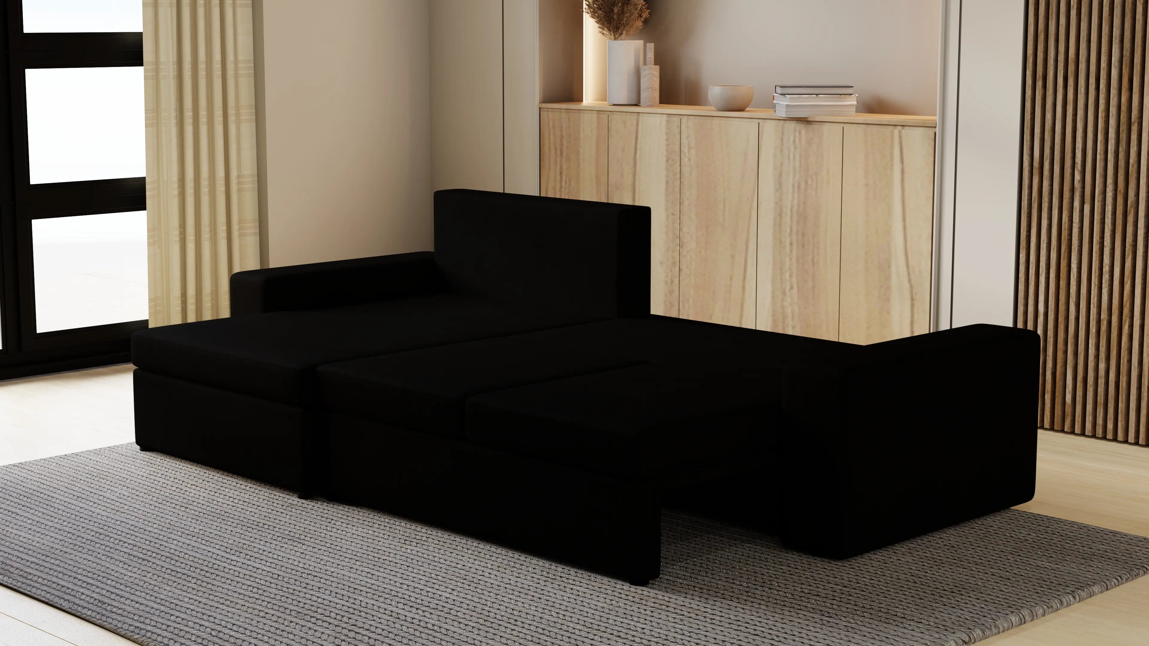 Kubo XL narożnik do salonu – rozkładany, z pojemnikiem