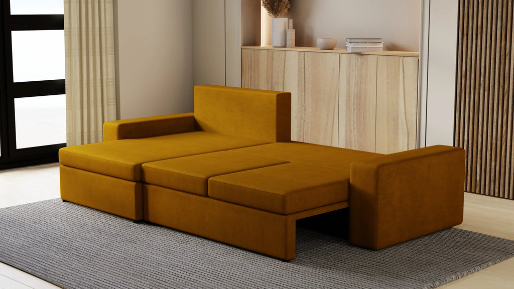 Kubo XL narożnik do salonu – rozkładany, z pojemnikiem