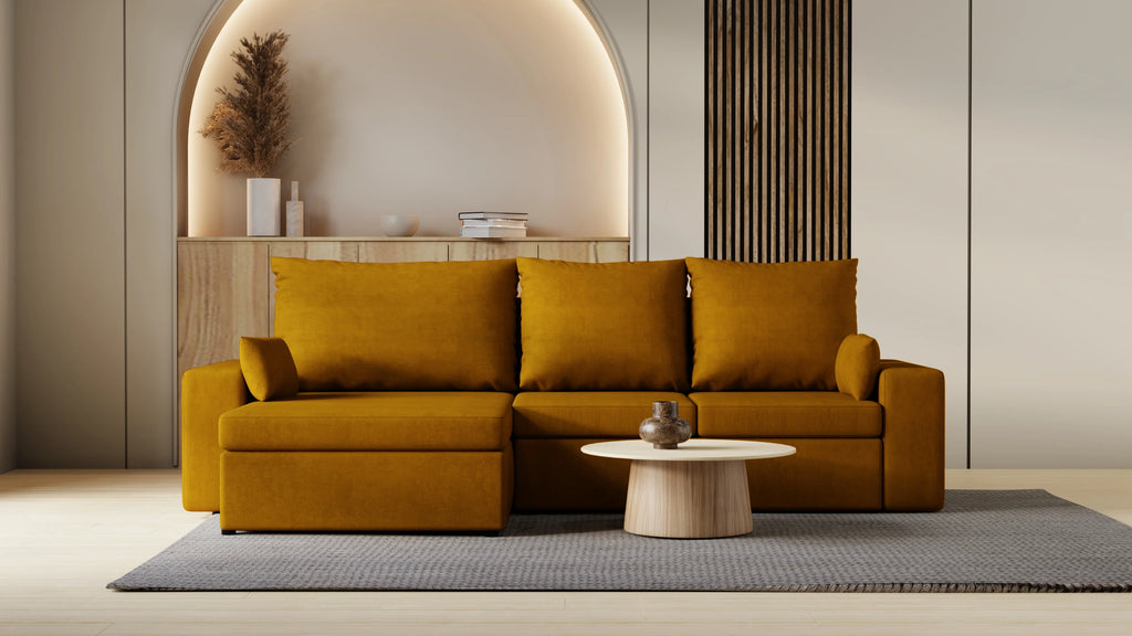 Kubo XL narożnik do salonu – rozkładany, z pojemnikiem