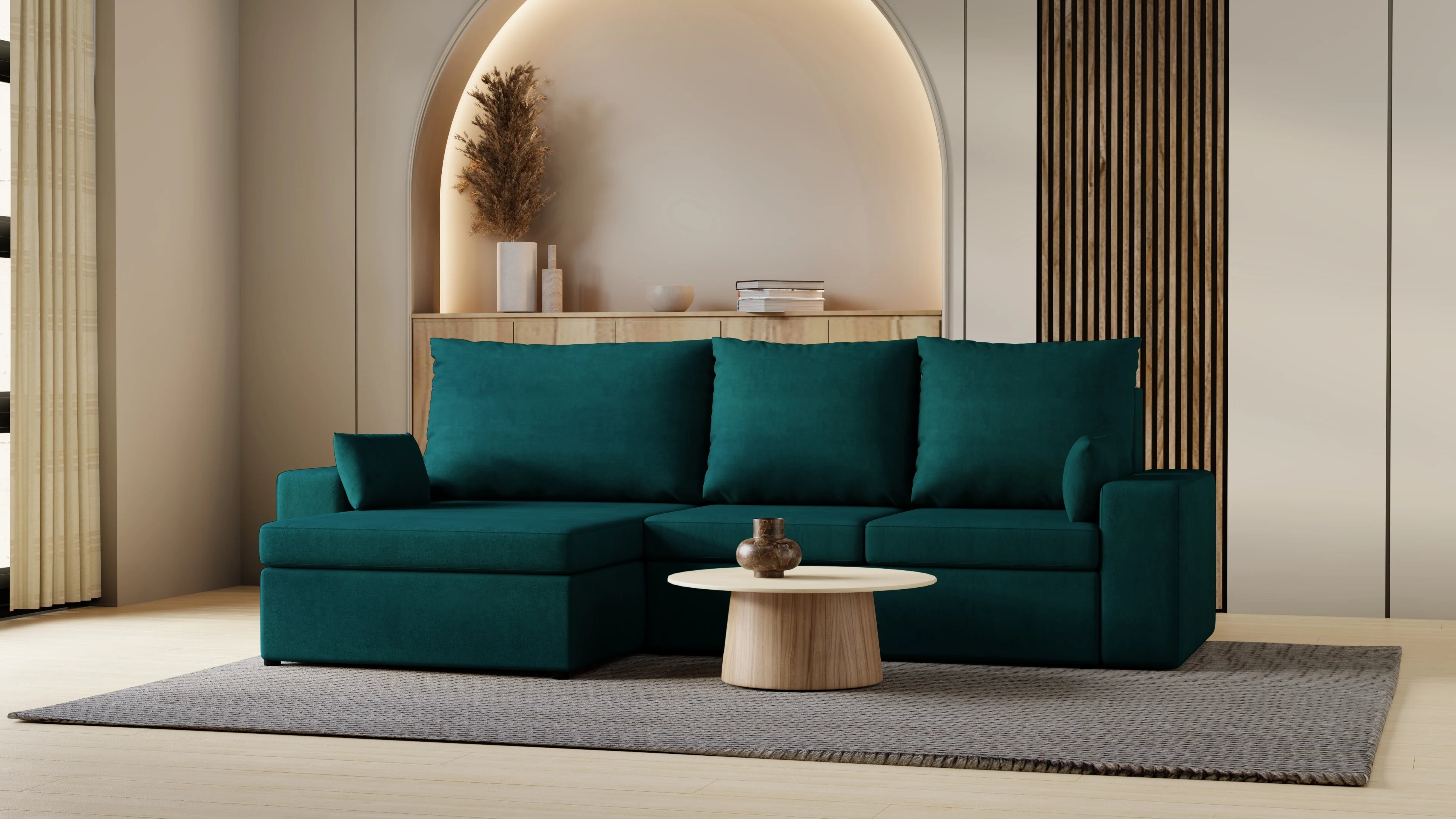 Kubo XL narożnik do salonu – rozkładany, z pojemnikiem