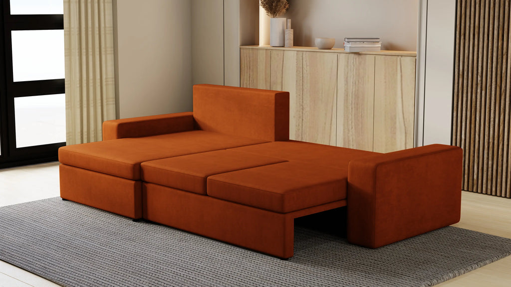 Kubo XL narożnik do salonu – rozkładany, z pojemnikiem