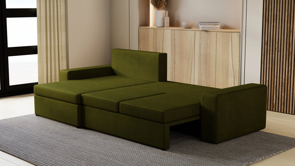 Kubo XL narożnik do salonu – rozkładany, z pojemnikiem