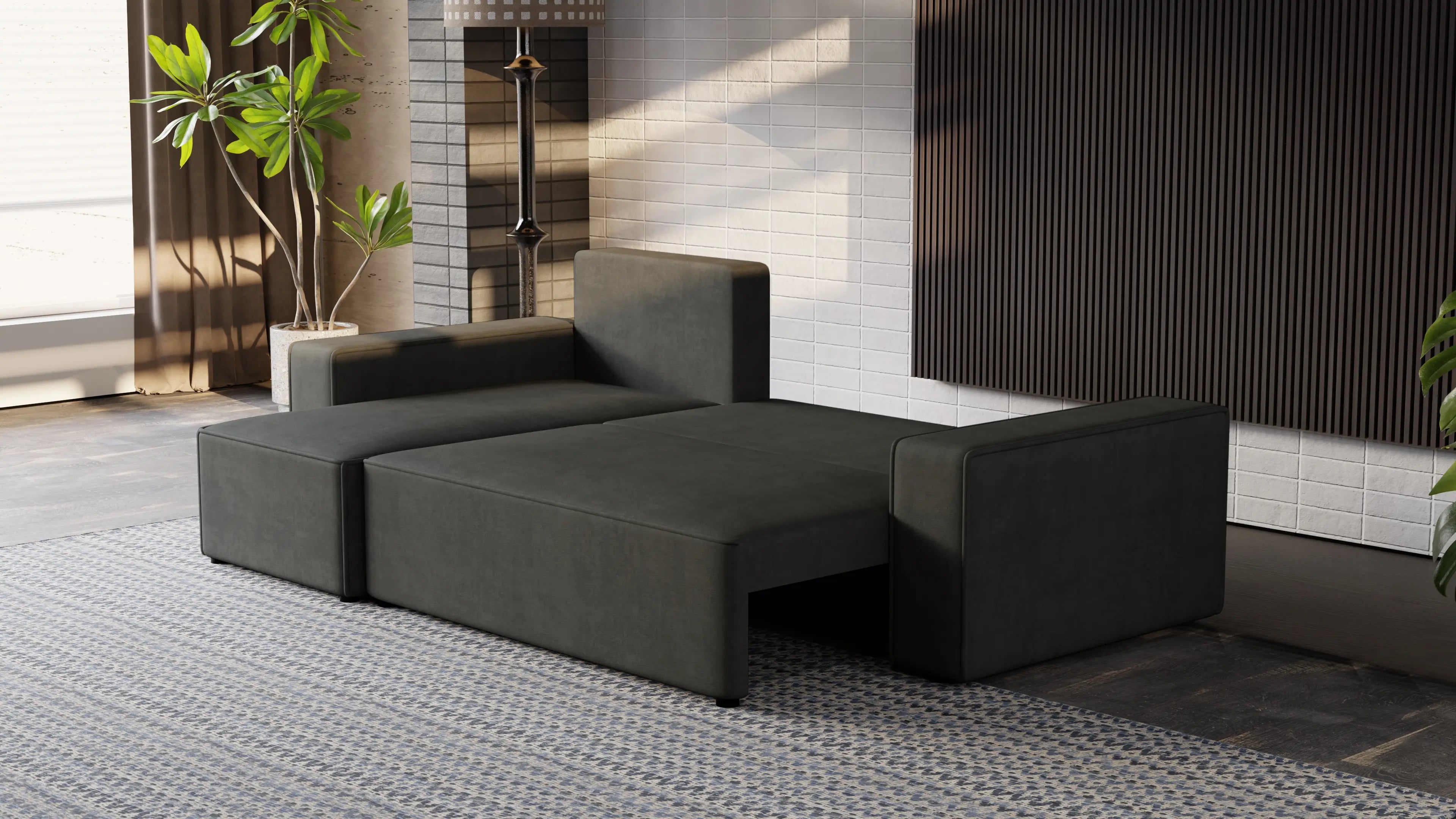 Narożnik Nexo – uniwersalny, rozkładany, z pojemnikiem