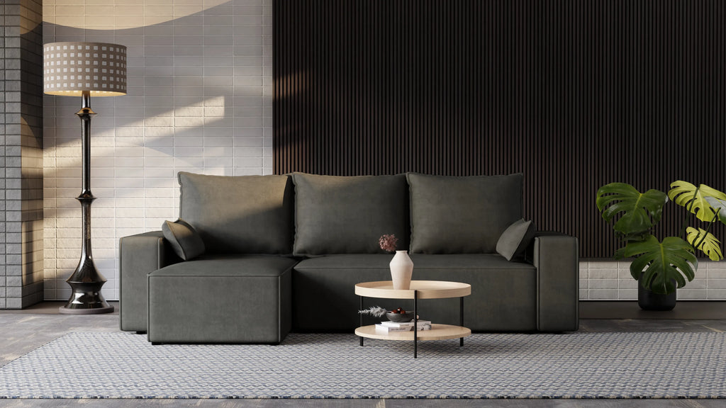 Narożnik Nexo – uniwersalny, rozkładany, z pojemnikiem