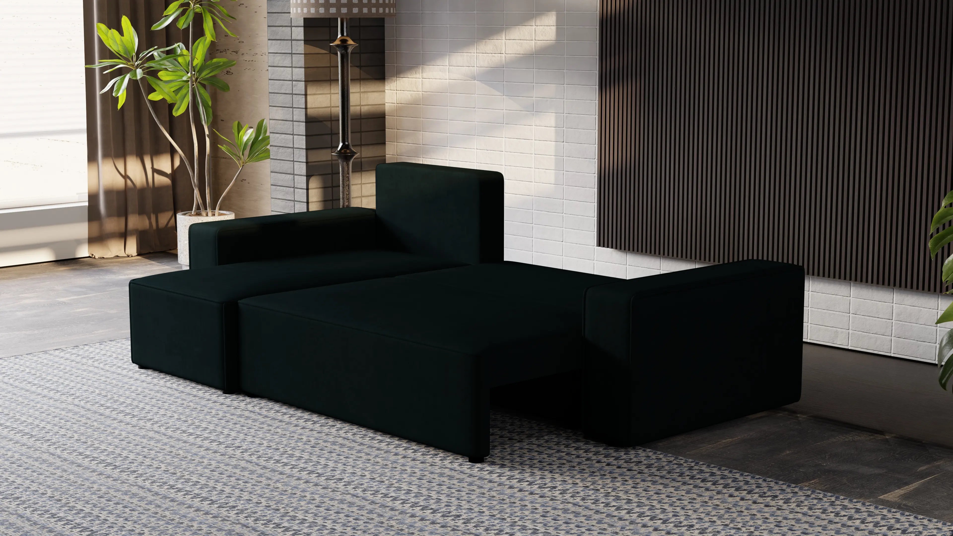 Narożnik Nexo – uniwersalny, rozkładany, z pojemnikiem