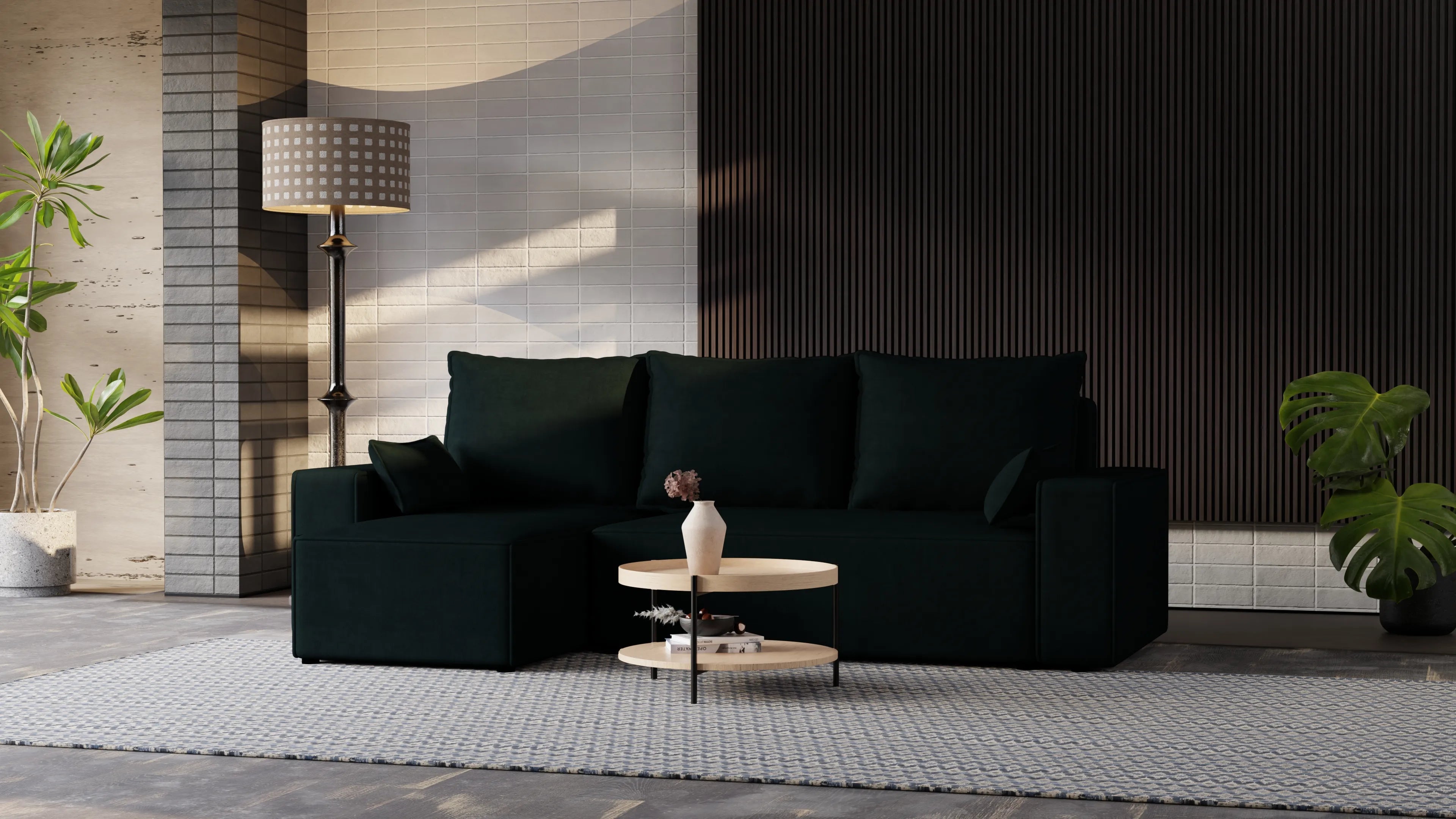 Narożnik Nexo – uniwersalny, rozkładany, z pojemnikiem