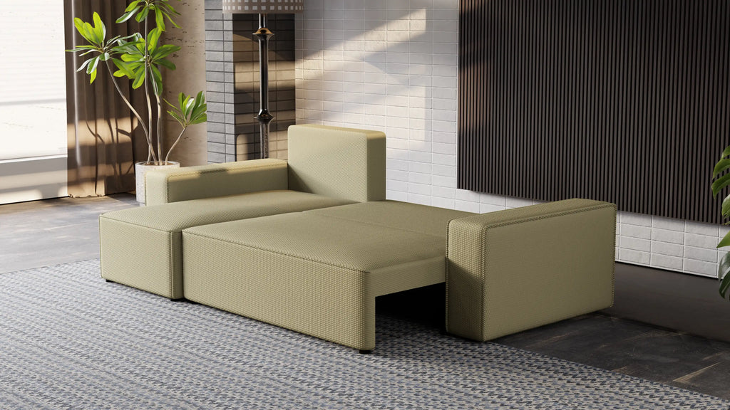 Narożnik Nexo L uniwersalny – funkcja spania, pojemnik na pościel