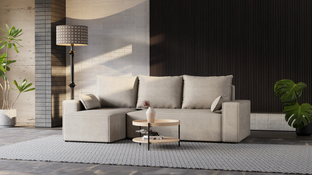 Narożnik Nexo – uniwersalny, rozkładany, z pojemnikiem