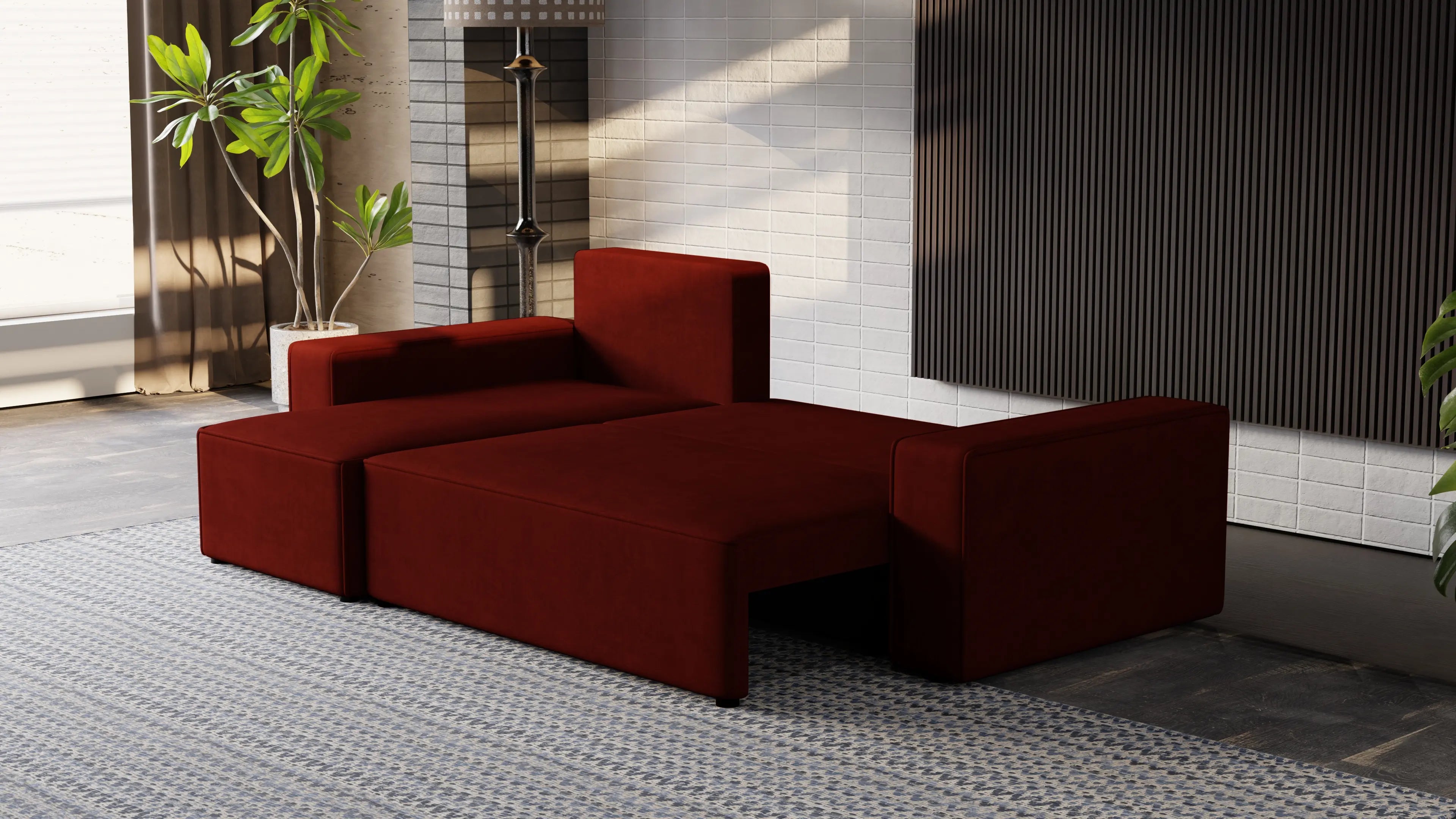 Narożnik Nexo – uniwersalny, rozkładany, z pojemnikiem