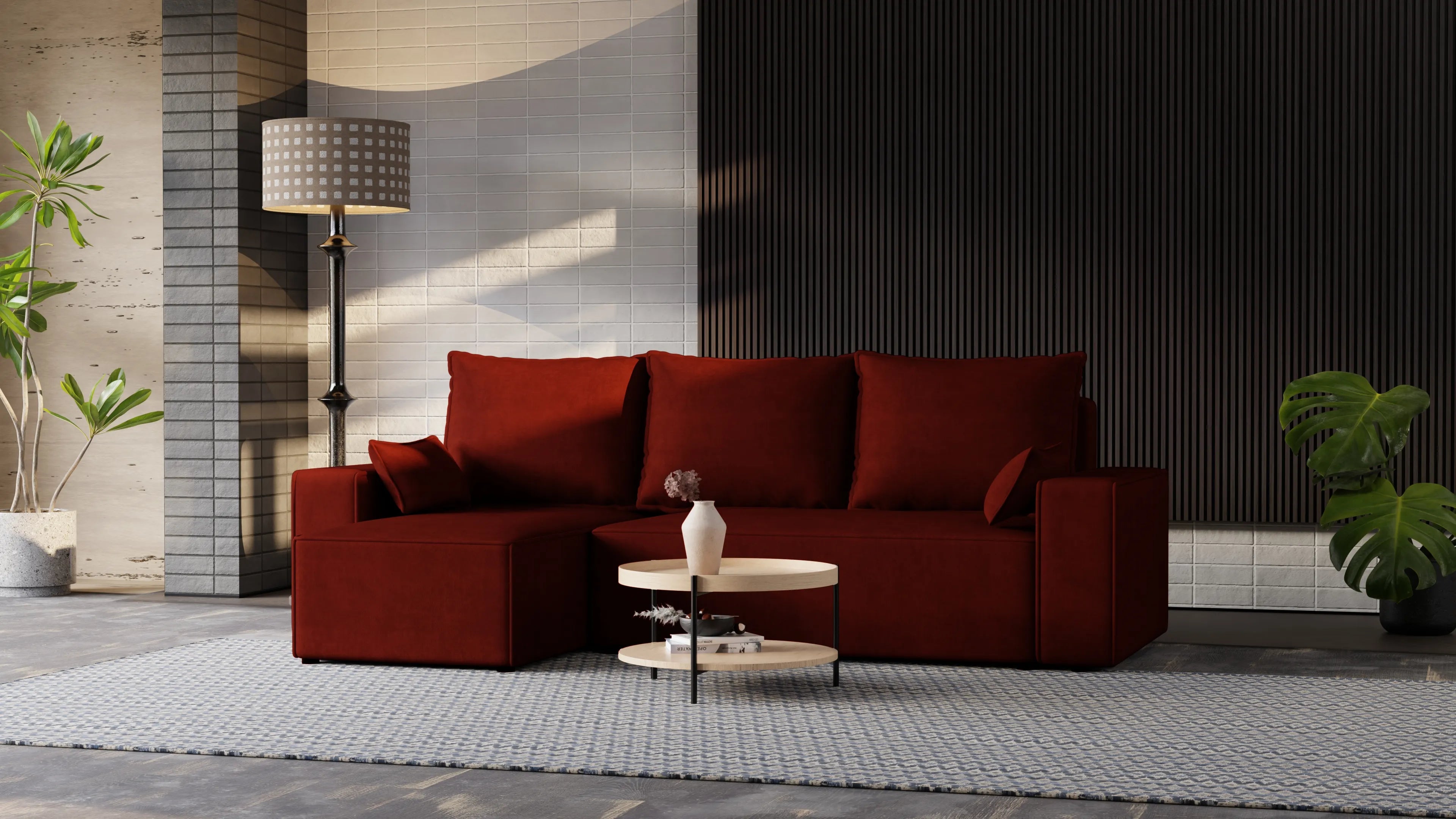 Narożnik Nexo – uniwersalny, rozkładany, z pojemnikiem