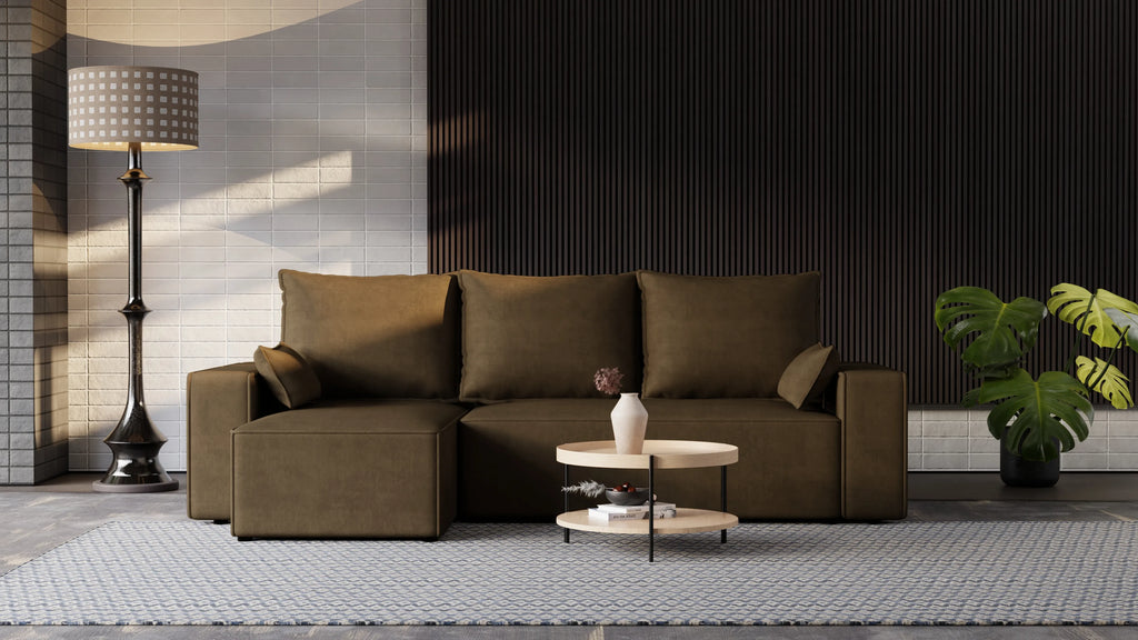 Narożnik Nexo – uniwersalny, rozkładany, z pojemnikiem