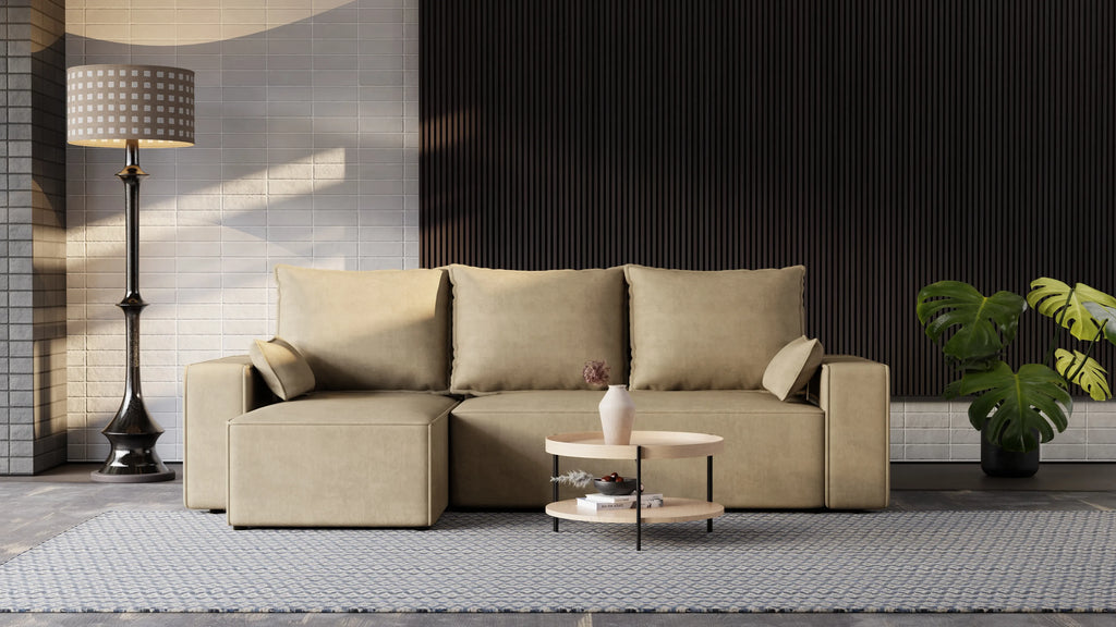 Narożnik Nexo – uniwersalny, rozkładany, z pojemnikiem