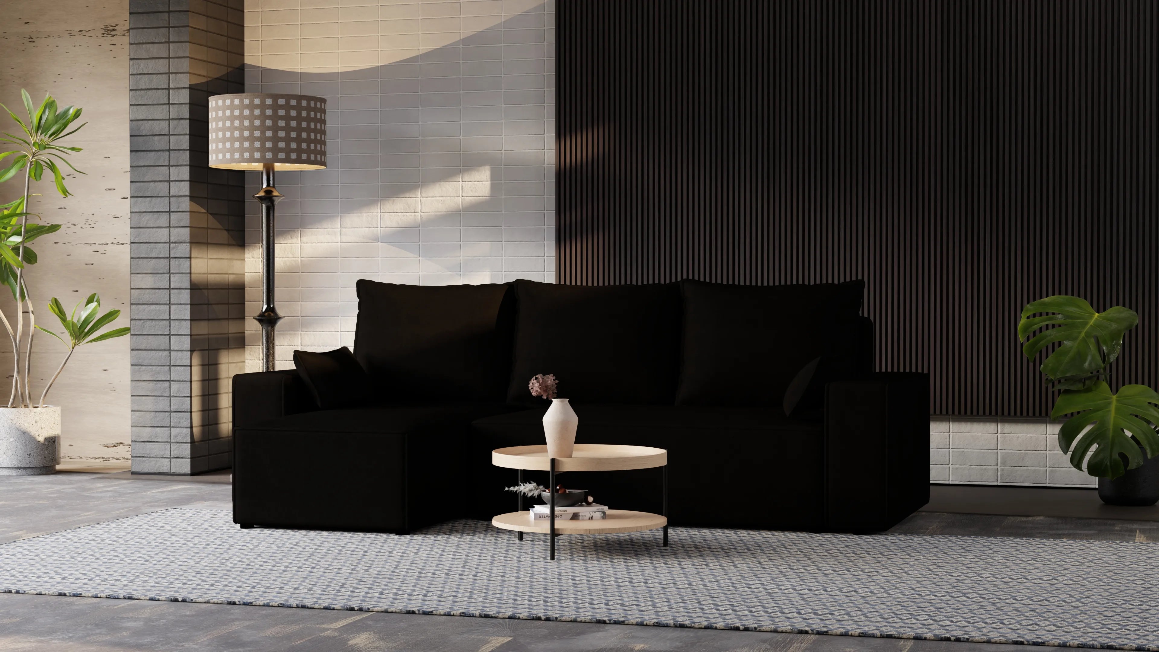 Narożnik Nexo – uniwersalny, rozkładany, z pojemnikiem