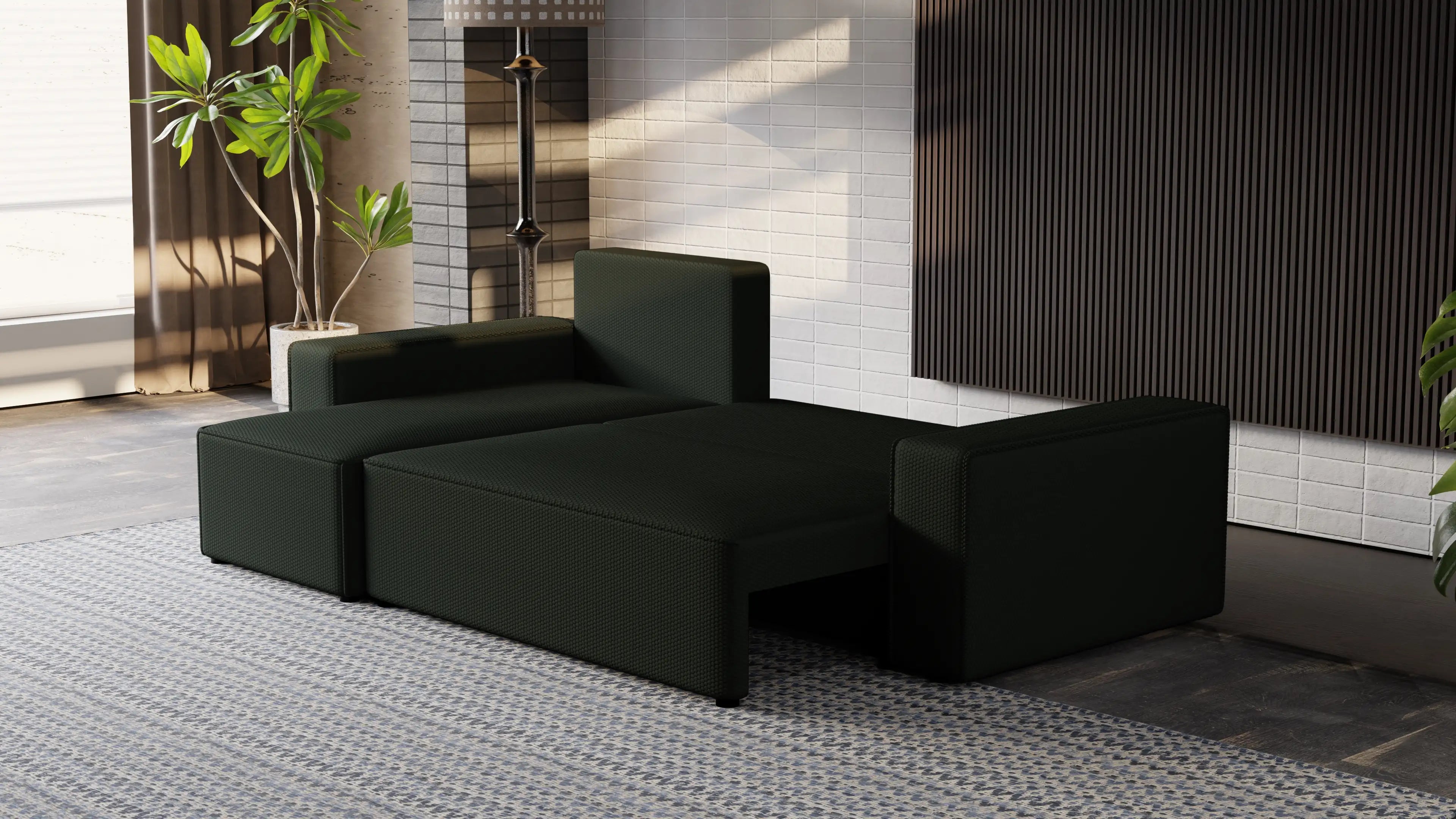 Narożnik Nexo L uniwersalny – funkcja spania, pojemnik na pościel