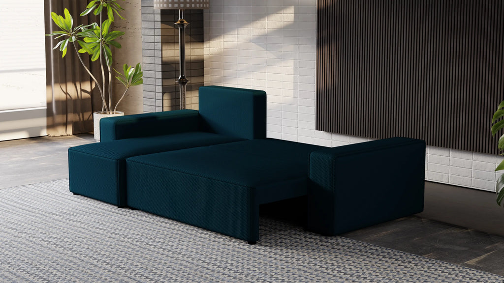 Narożnik Nexo L uniwersalny – funkcja spania, pojemnik na pościel