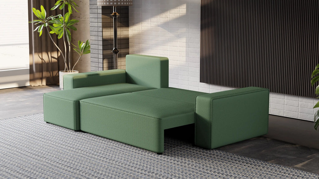 Narożnik Nexo L uniwersalny – funkcja spania, pojemnik na pościel