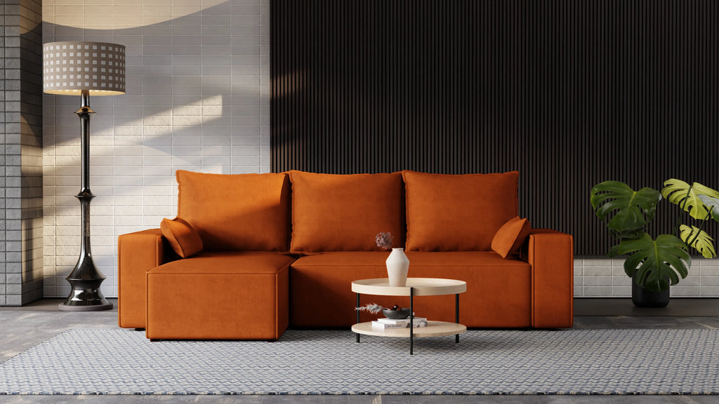 Narożnik Nexo – uniwersalny, rozkładany, z pojemnikiem