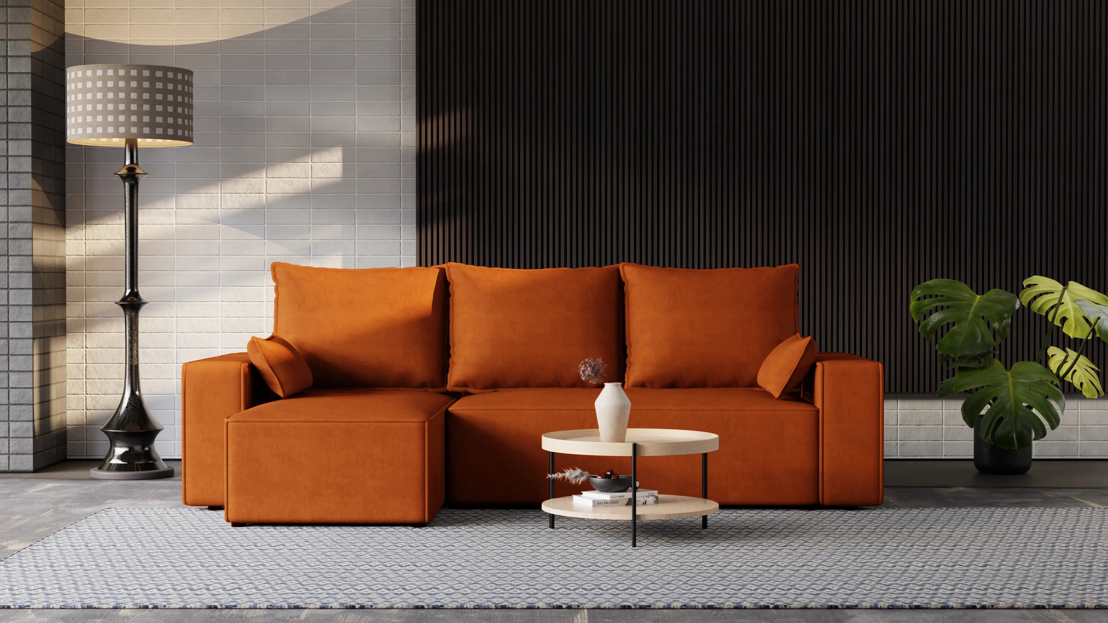 Narożnik Nexo – uniwersalny, rozkładany, z pojemnikiem