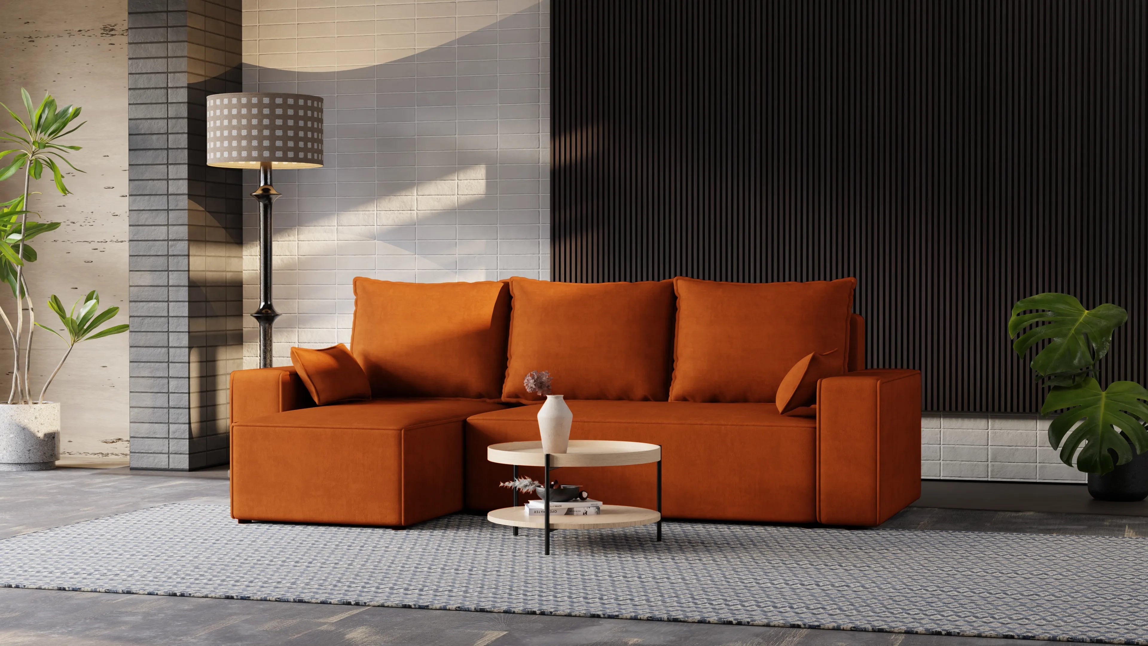 Narożnik Nexo – uniwersalny, rozkładany, z pojemnikiem