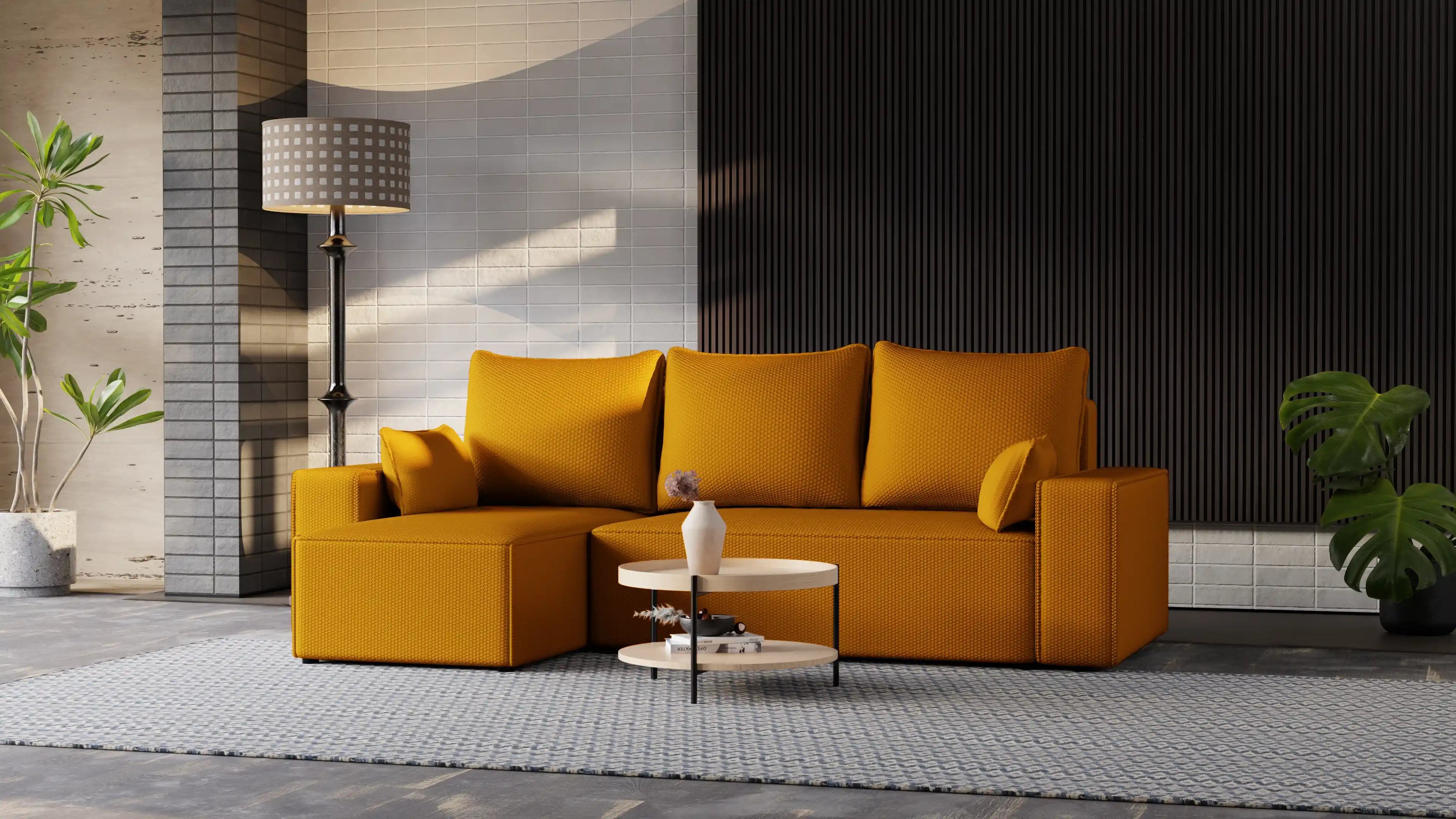 Narożnik Nexo L uniwersalny – funkcja spania, pojemnik na pościel