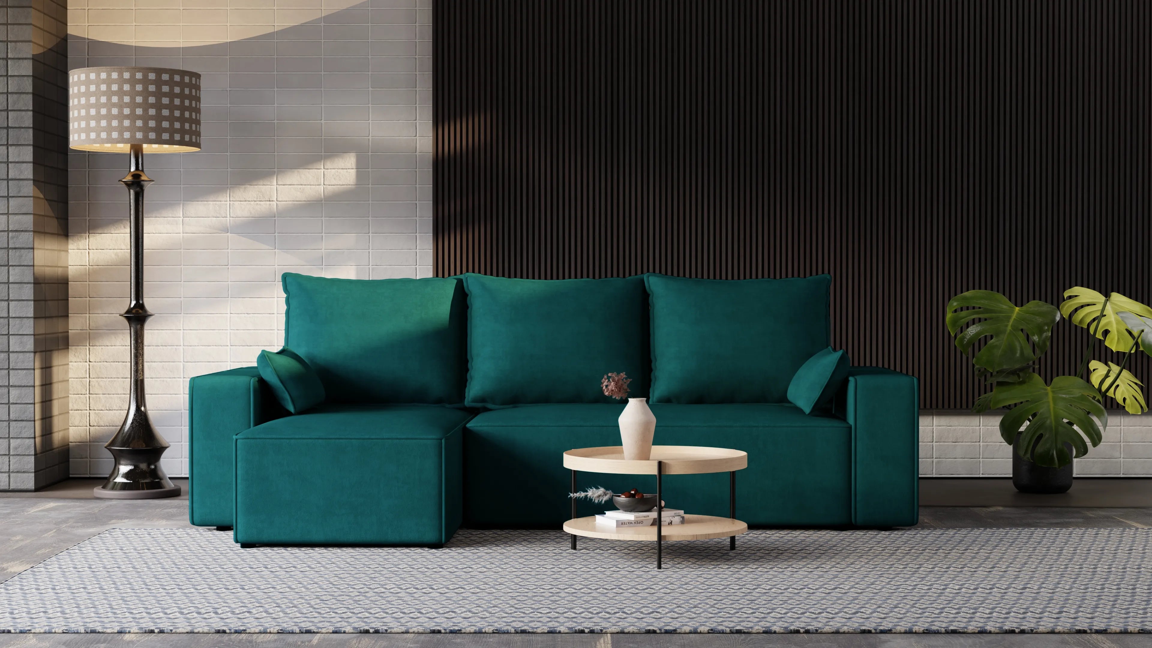 Narożnik Nexo – uniwersalny, rozkładany, z pojemnikiem