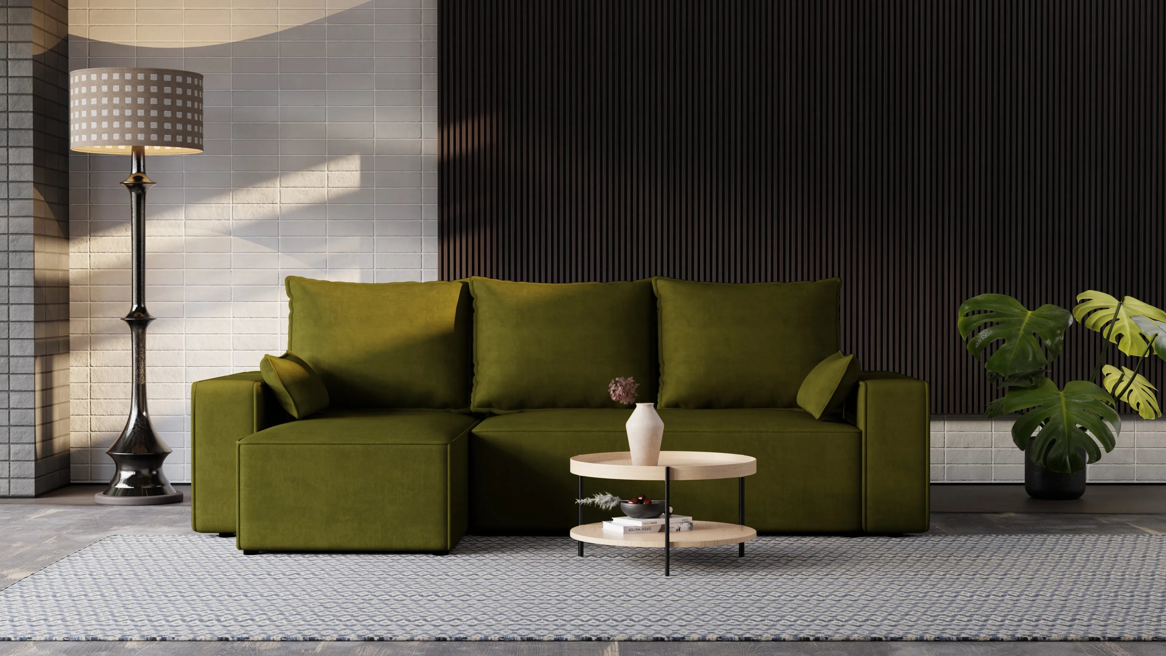 Narożnik Nexo – uniwersalny, rozkładany, z pojemnikiem