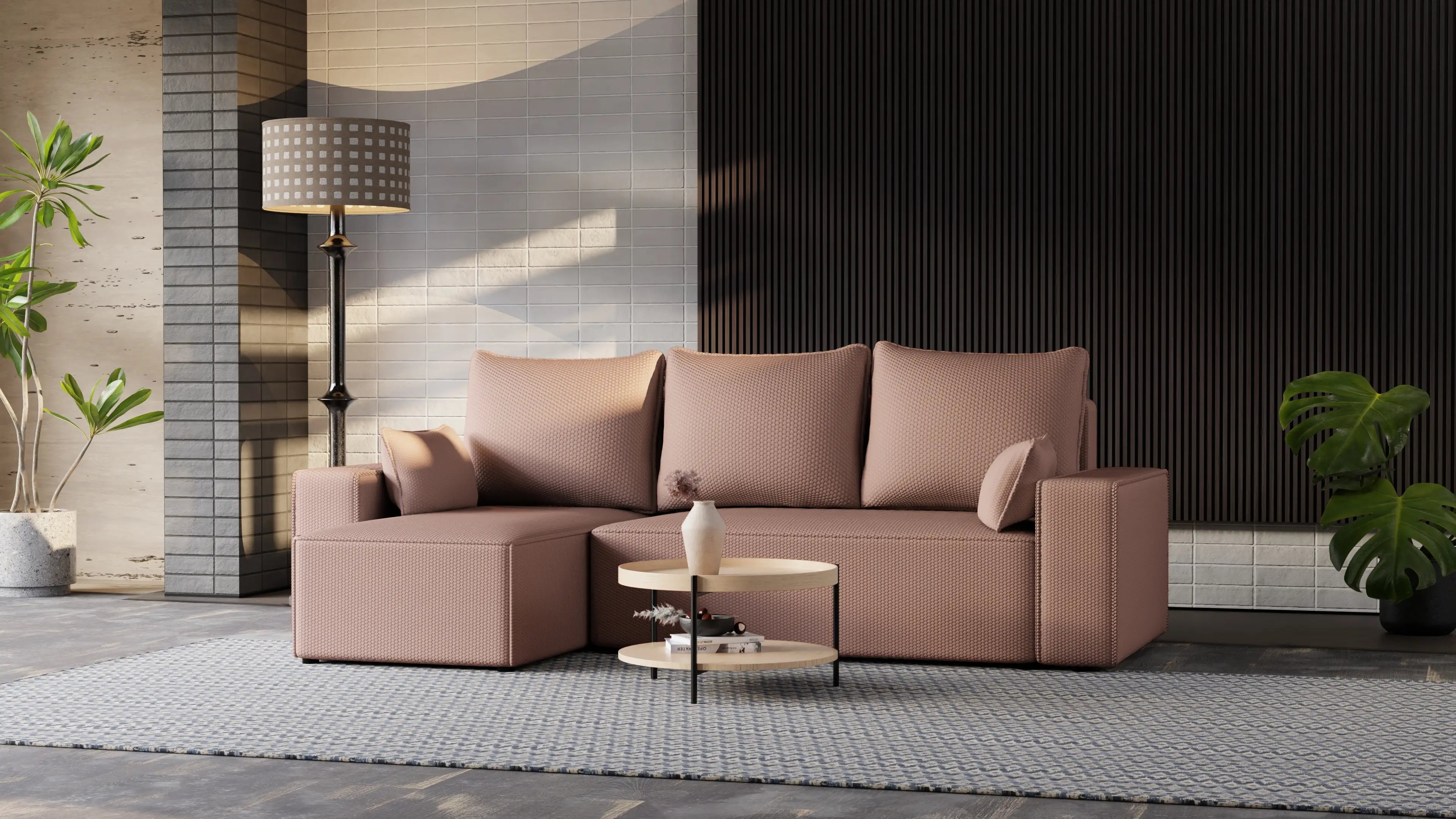 Narożnik Nexo L uniwersalny – funkcja spania, pojemnik na pościel