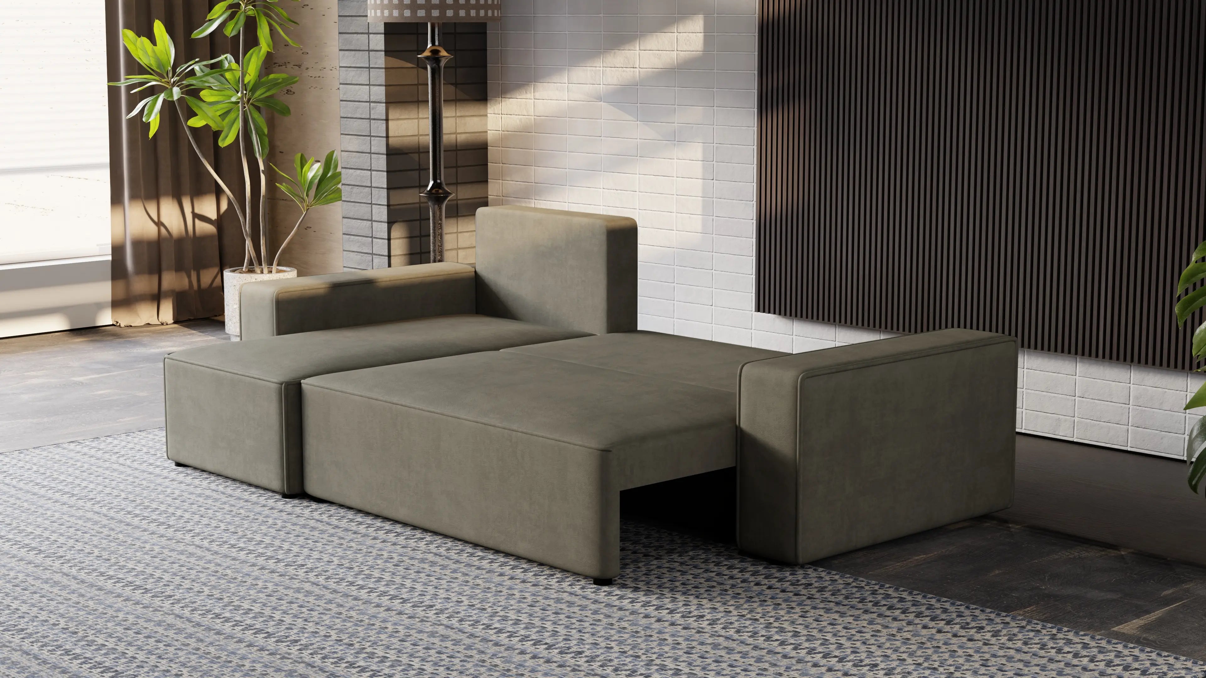 Narożnik Nexo – uniwersalny, rozkładany, z pojemnikiem