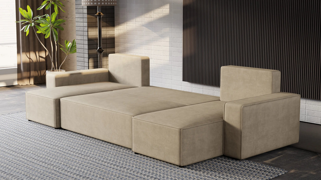 Nexo U – duży narożnik w kształcie U z funkcją spania