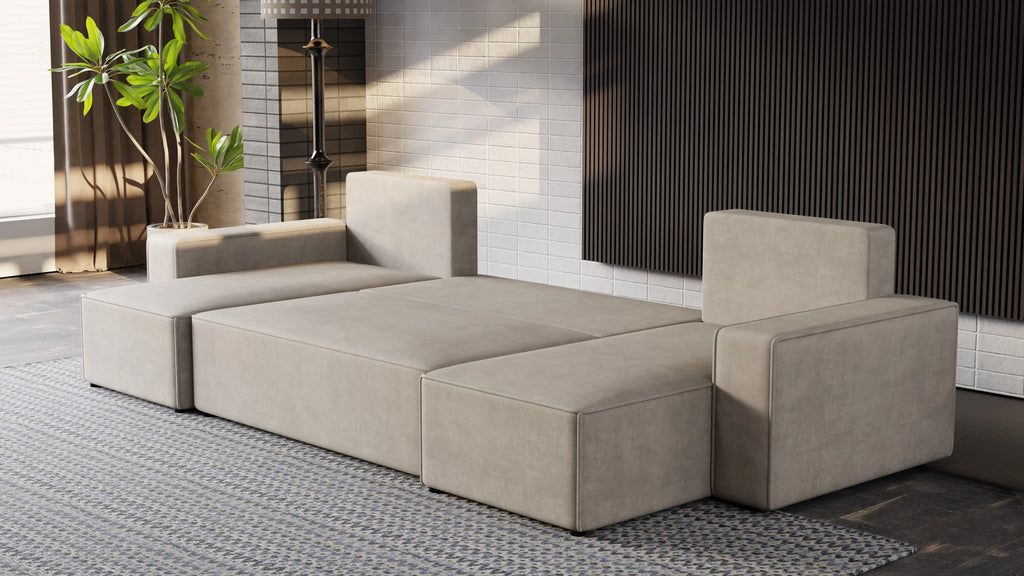 Nexo U – duży narożnik w kształcie U z funkcją spania