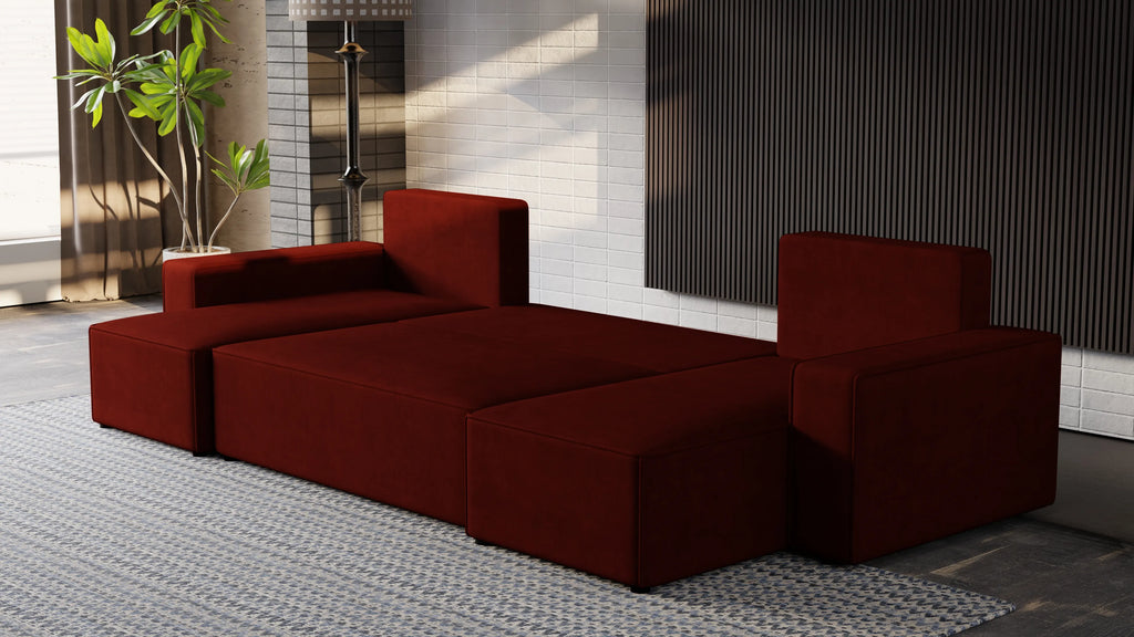 Nexo U – duży narożnik w kształcie U z funkcją spania