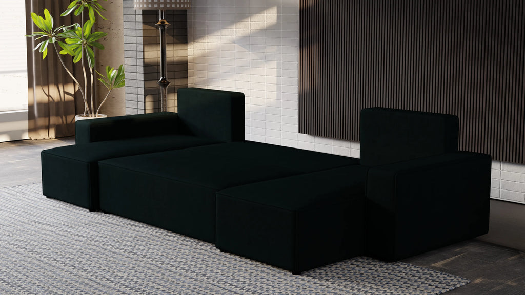 Nexo U – duży narożnik w kształcie U z funkcją spania