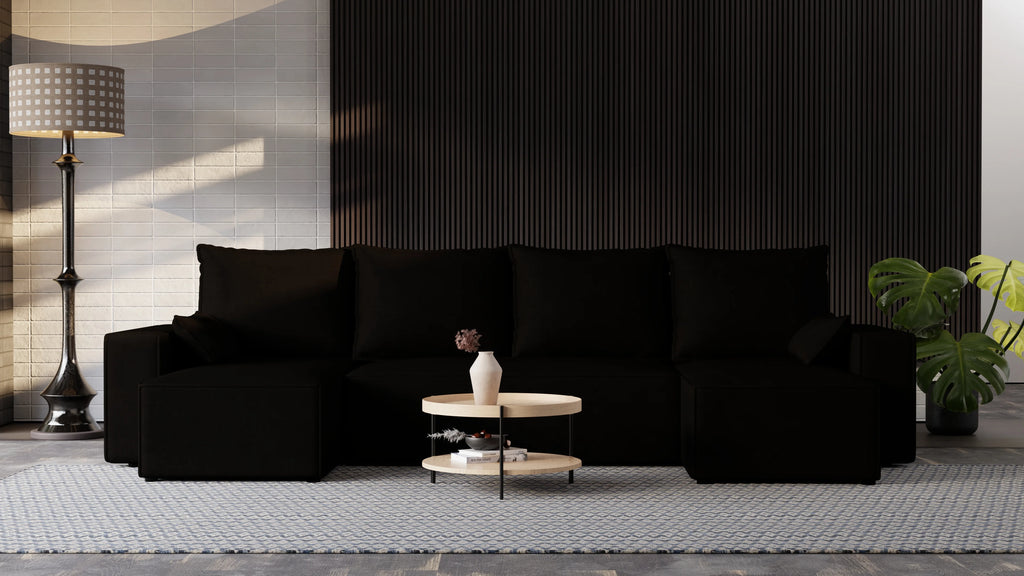 Nexo U – duży narożnik w kształcie U z funkcją spania