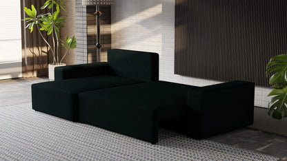 Nexo XL – narożnik XL z funkcją spania 231×130 i pojemnikiem