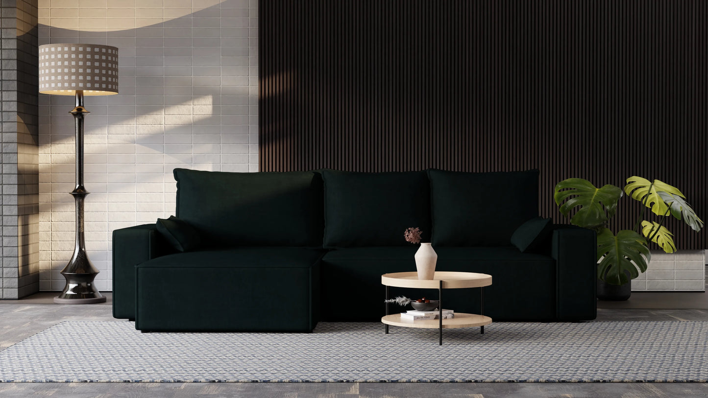 Nexo XL – narożnik XL z funkcją spania 231×130 i pojemnikiem