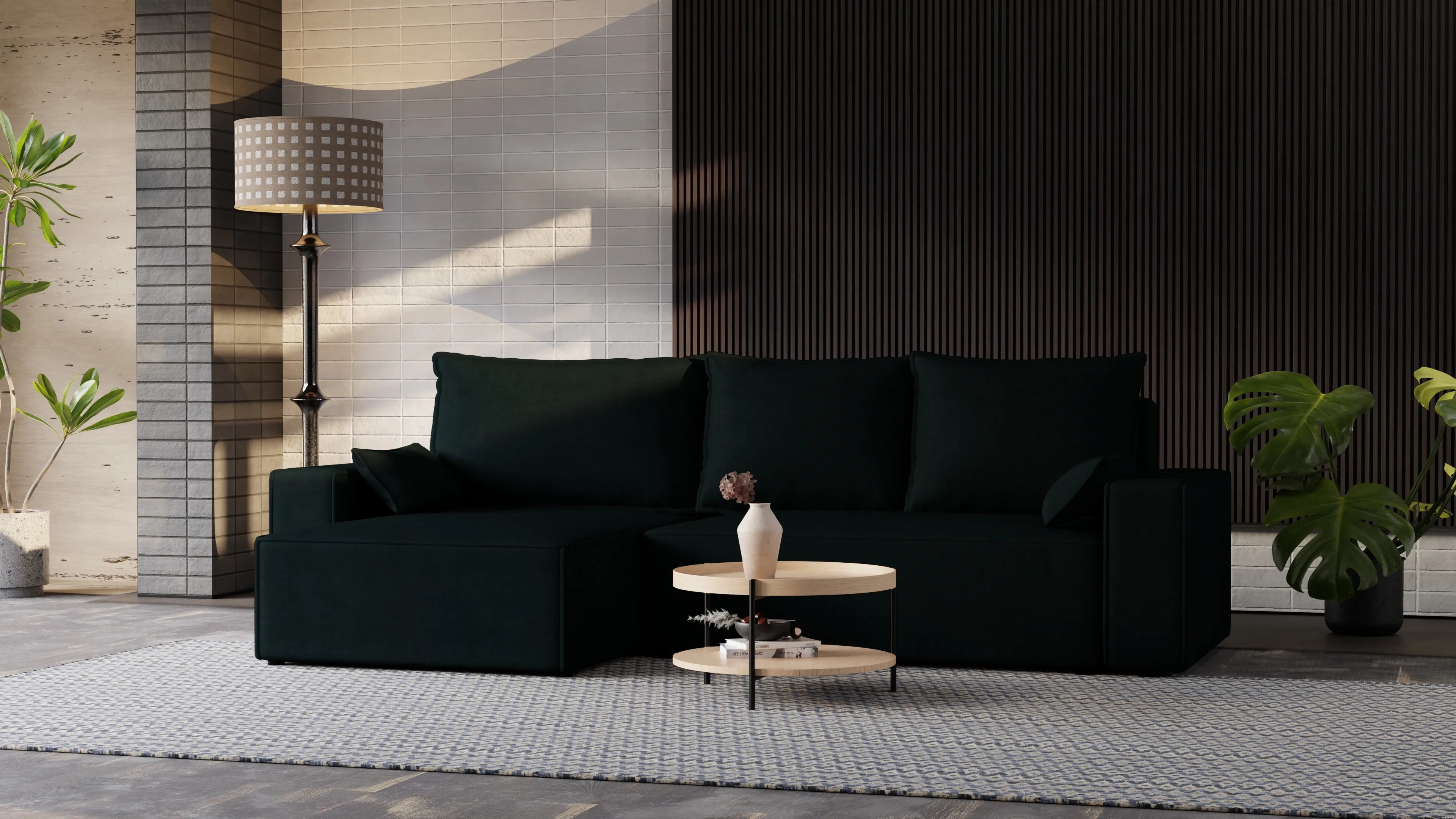 Nexo XL – narożnik XL z funkcją spania 231×130 i pojemnikiem