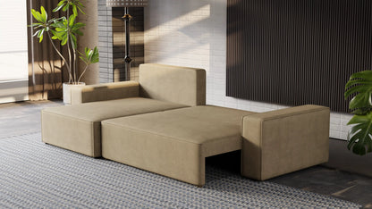 Nexo XL – narożnik XL z funkcją spania 231×130 i pojemnikiem