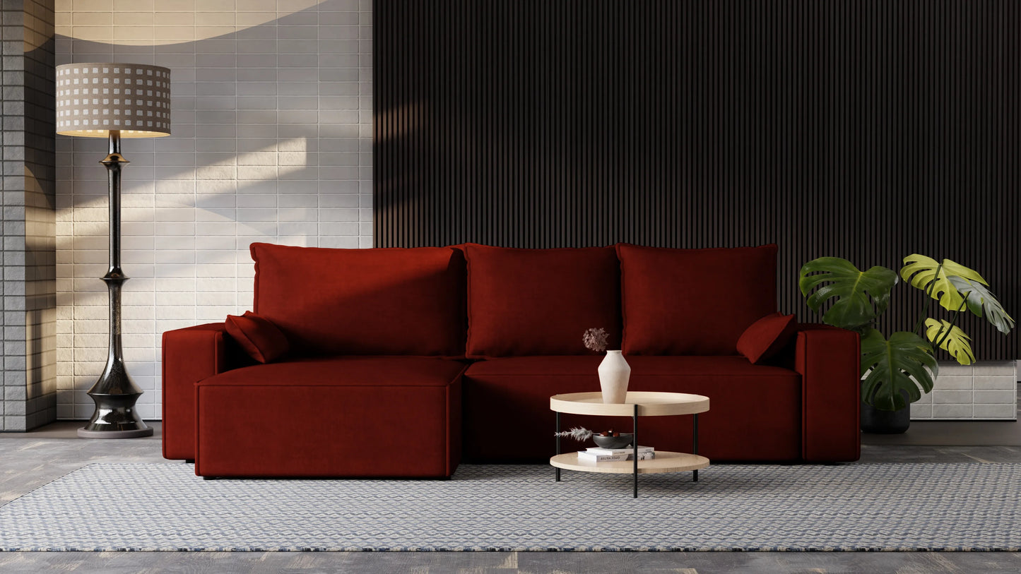 Nexo XL – narożnik XL z funkcją spania 231×130 i pojemnikiem