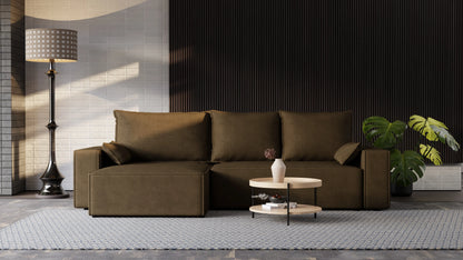 Nexo XL – narożnik XL z funkcją spania 231×130 i pojemnikiem