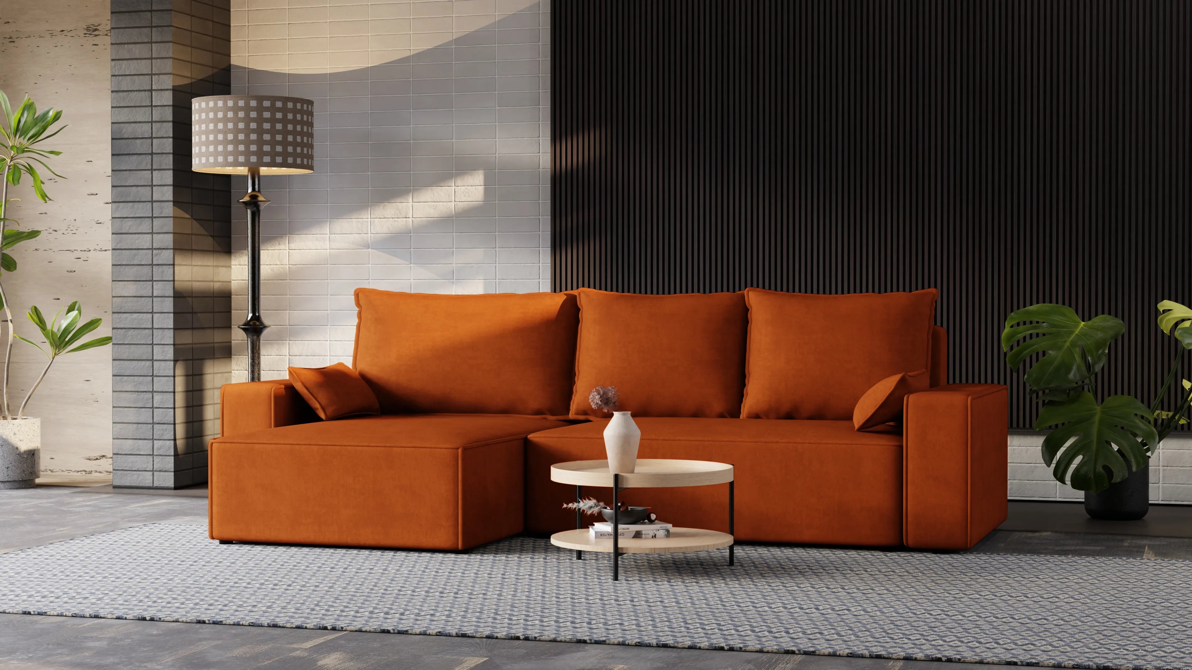 Nexo XL – narożnik XL z funkcją spania 231×130 i pojemnikiem